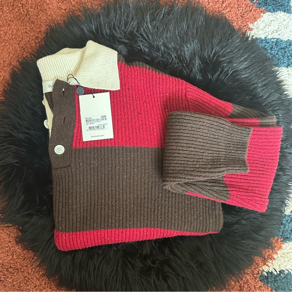 DUNST Chunky Polo Sweater